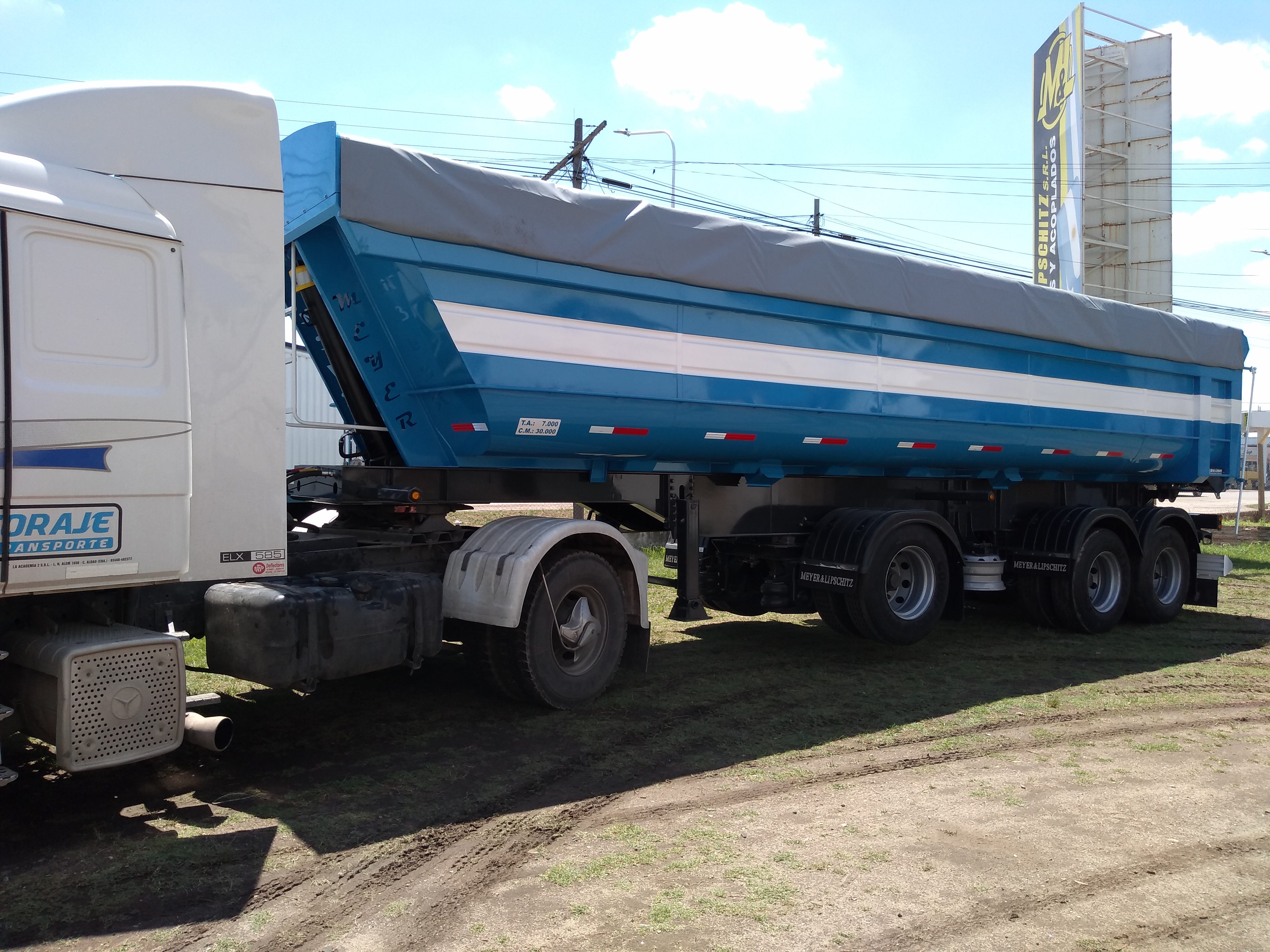 SEMI BATEA 29 MTS CÚBICOS – ADAPTABLE A 52 Tn.-